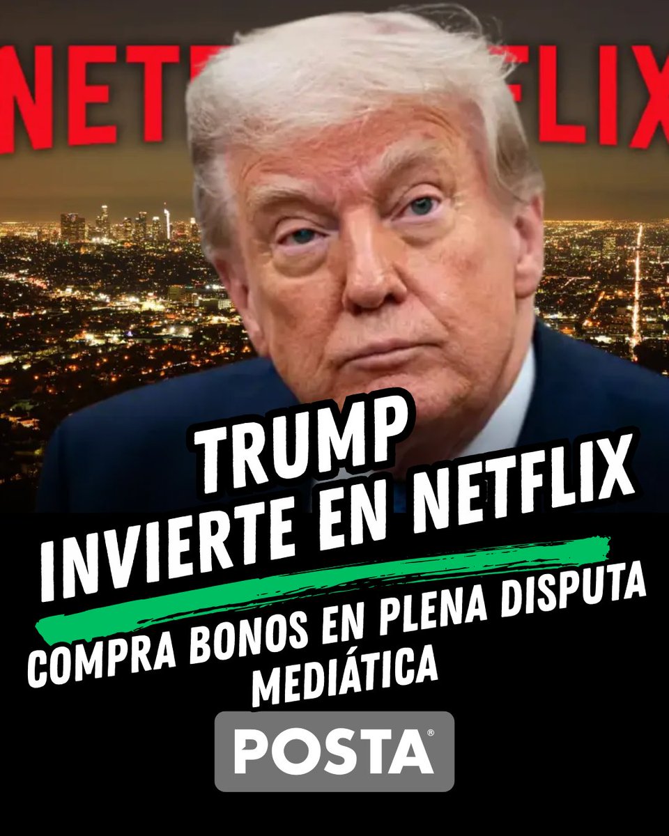 Nuevos documentos revelan que Donald Trump compró bonos de Netflix mientras Paramount buscaba adquirir Warner Bros. Discovery, operación que finalmente no se concretó
posta.com.mx/entretenimient…