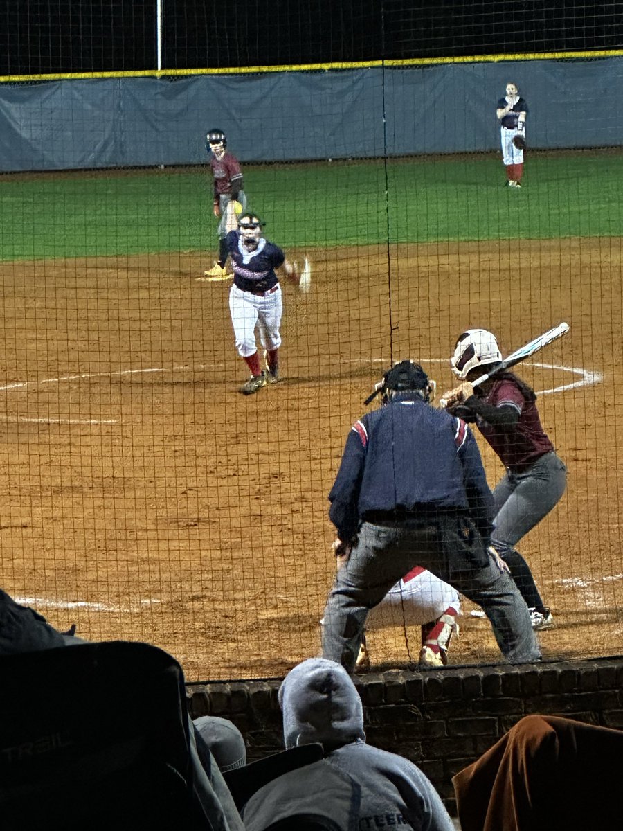After a winter break working hard in the gym, Charlie is back on the field with the East Rowan High School Mustangs.  In her first high school game ever, she threw in relief for 3 innings, 71% strikes and 5 strikeouts.  She even made a plate appearance &amp; singled to help the W.