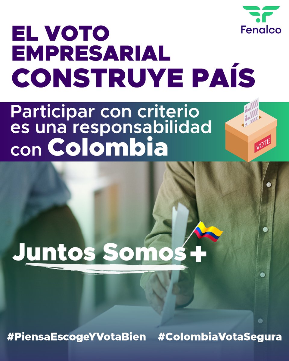 Hoy es el Día de la Confianza Electoral, una fecha para recordar que la democracia se fortalece con participación, transparencia y compromiso de todos.

Los empresarios y sus colaboradores somos parte fundamental del desarrollo del país, y nuestra participación en las elecciones