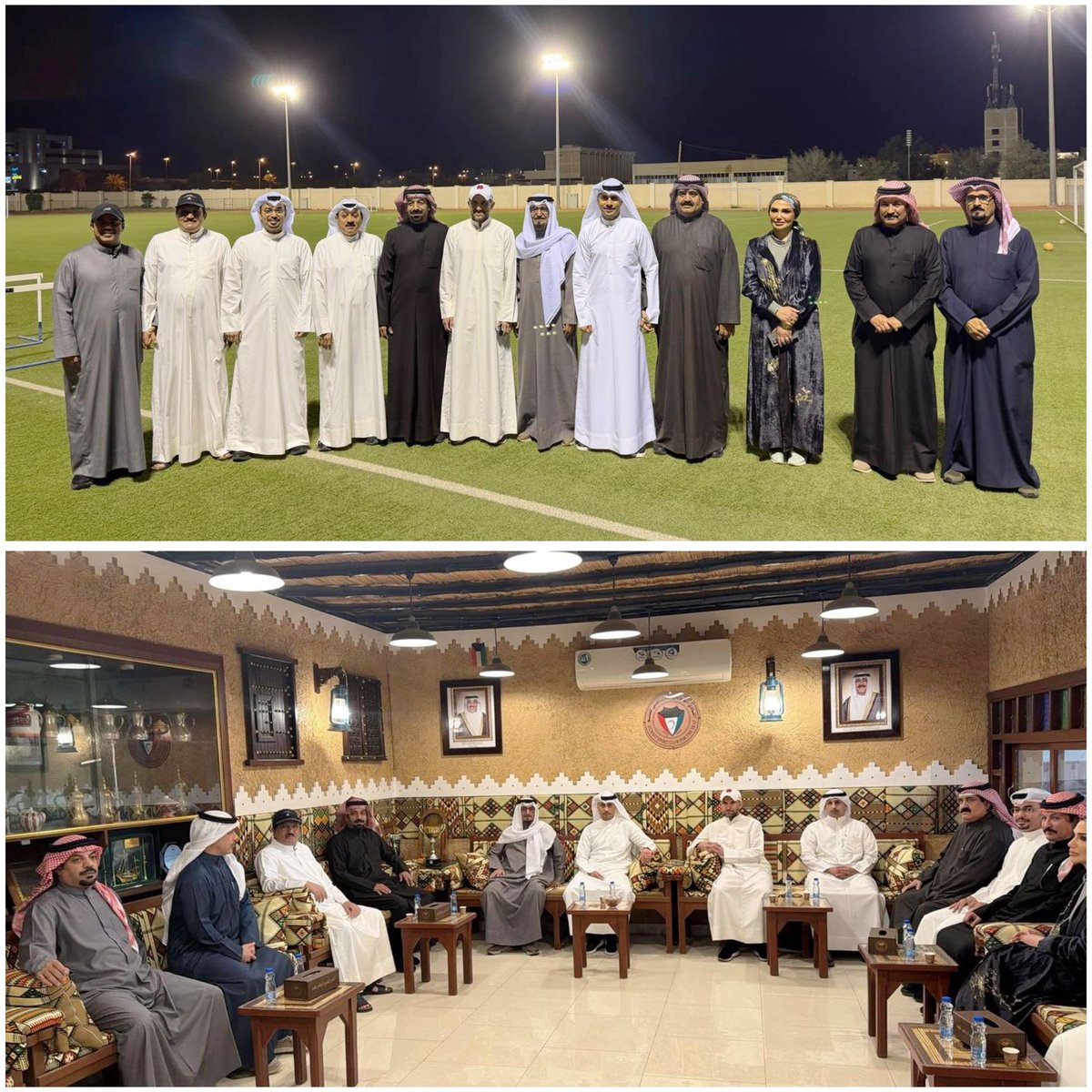 kscd75's tweet photo. استقبل رئيس وأعضاء مجلس إدارة النادي الكويتي الرياضي للصم اليوم بمقر النادي بغرناطة معالي الدكتور الفاضل / طارق الجلاهمة - معالي وزير الشباب والرياضة بدولة الكويت. حيث قام معاليه بزيارة مفاجئة الي النادي لتفقد بعض من منشآت النادي التي يمكن استغلالها لصالح الدولة خلال الفترة الحالية نظرا للظروف التي تمر بها البلاد حاليا.
كما قام معاليه بالتعرف على السادة رئيس وأعضاء مجلس إدارة النادي الكويتي الرياضي للصم خلال الفترة الانتقالية التي يمر بها النادي الكويتي الرياضي للصم. حيث قدم معاليه التهاني لمجلس الإدارة بالنادي وتمني لهم التوفيق خلال هذه الفترة الانتقالية للنادي. وحثهم على نبذ الخلافات والعمل بروح الفريق الواحد وبكل حب وتعاون وإخلاص من أجل تقدم ورقي هذا النادي العظيم للصم.
وبدورهم قدم كل من السادة الأفاضل رئيس مجلس الإدارة السيد / سالم الهبيدة، والسيد أمين السر العام للنادي / عجمي محمد العجمي، والسيد / محمد وسمي العازمي - عضو مجلس الإدارة ورئيس اللجنة الرياضية، التهاني والتبريكات لمعالي وزير الرياضة الموقر بمناسبة شهر رمضان المبارك وبمناسبة ثقة القيادة السياسية في معاليه لحمل حقيبة الرياضة الكويتية ، متمنين لمعاليه دوام التوفيق والسداد والنجاح في العمل على إعادة الرياضة الكويتية الي المكانة التي تليق باسم دولتنا الغالية الكويت. وعبر معالي الوزير عن بالغ سعادته بهذا اللقاء الطيب الكريم مع إخوانه الصم رئيس وأعضاء مجلس إدارة النادي الكويتي الرياضي للصم وعدد كبير من منتسبي النادي. وحضر اللقاء سعادة مدير عام الهيئة العامة للرياضة بالتكليف السيد الفاضل / بشار عبدالله السالم، وعدد من مدراء الادارات المختلفة بالهيئة العامة للرياضة وفي مقدمتهم المهندسة الفاضلة / رشا الصايغ - مدير إدارة الصيانة بالهيئة العامة للرياضة. وفي ختام الزيارة تم التقاط الصور التذكارية لهذه الزيارة الرمضانية الكريمة لمعالي وزير الرياضة الموقر للنادي

#النادي_الكويتي_الرياضي_للصم
#الصم 
#الكويت
#الهيئة_العامة_للرياضة_الكويت
#kuwait
#منتخب_الكويت_للصم