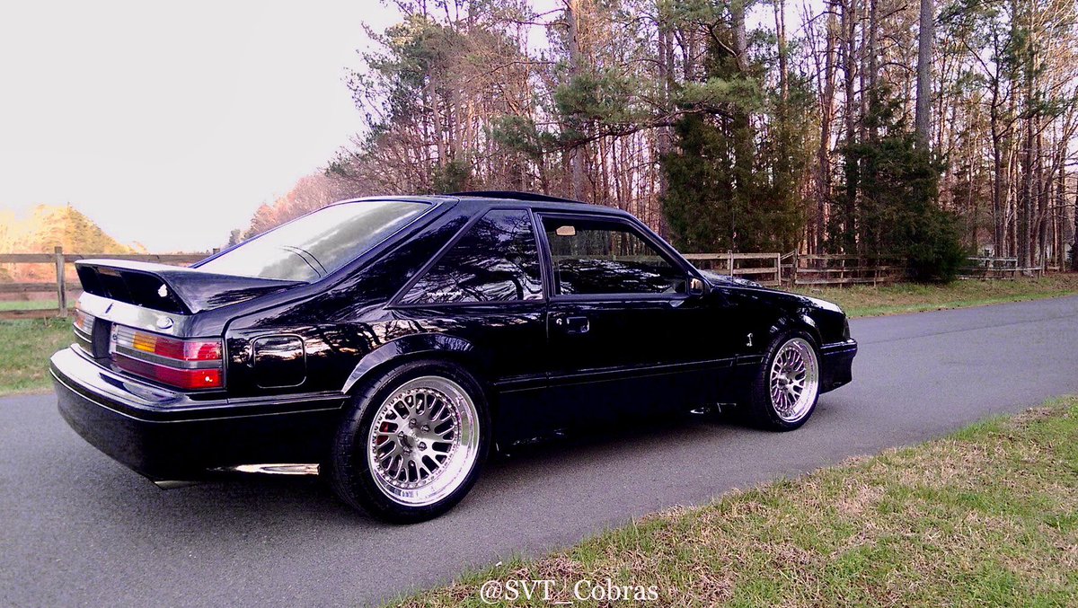 SVT_Cobras's tweet image. #ThrowbackThursday | Today’s feature Mustang is the popular Foxbody hatchback in classic black…🖤 Gorgeous!
#Ford | #Mustang | #Foxbody