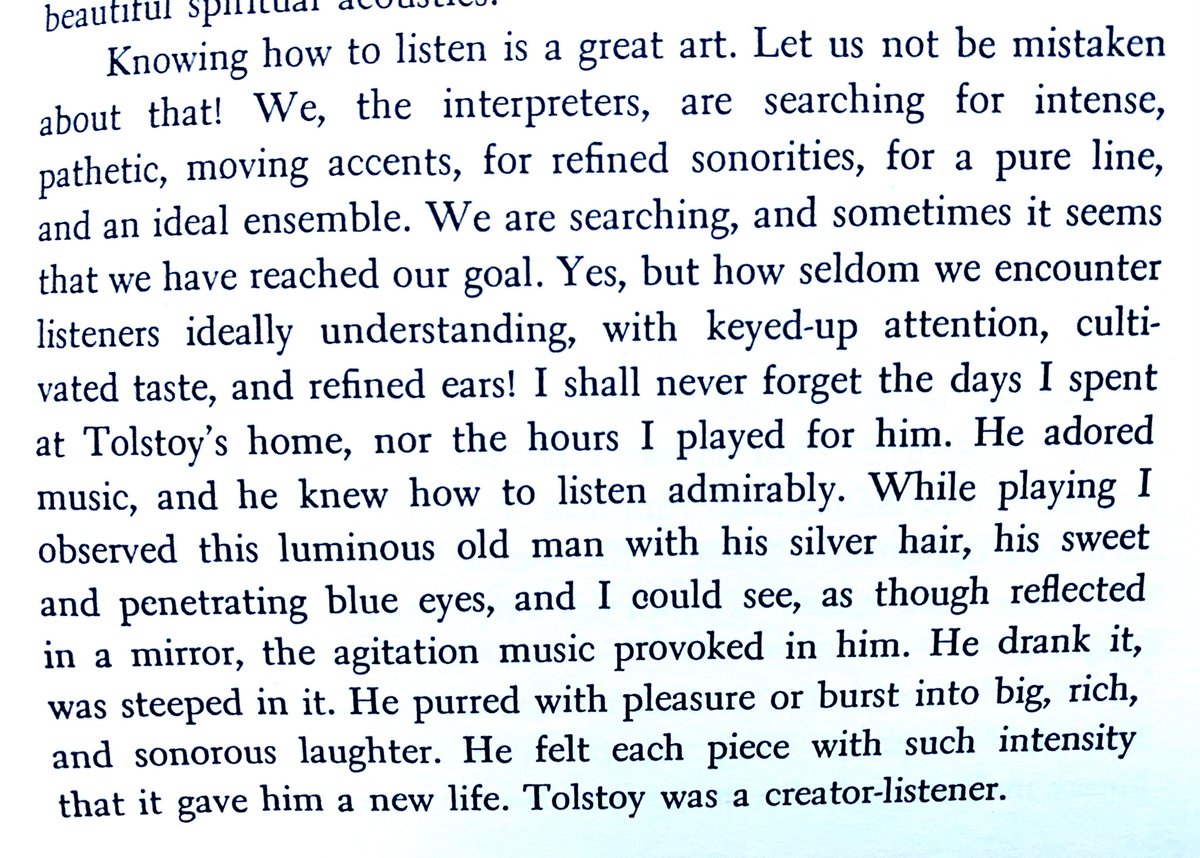 EleonorBindman's tweet photo. Apparently, Wanda Landowska played for Leo Tolstoy: “Knowing how to listen is a great art…. I shall never forget the days I spent at Tolstoy’s home nor the hours I played for him. He adored music and he knew how to listen admirably…” 🎶
#piano #harpsicbord https://t.co/0r4hfm9L1f