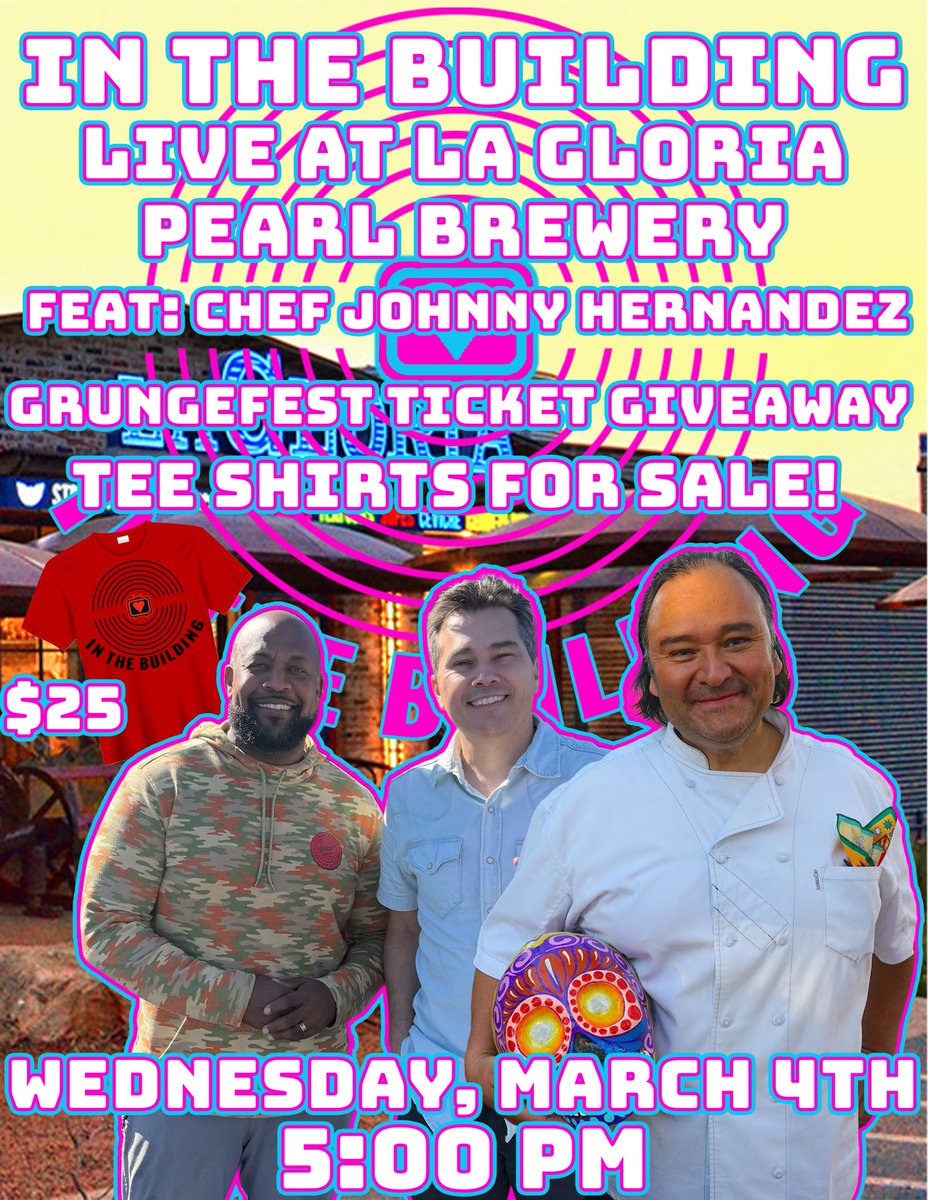 PubSportsRadio's tweet photo. Join our guys @MikeTaylorShow &amp; @RudyJay_star at La Gloria Pearl Brewery! LIVE SHOW at 5 PM! https://t.co/mVwrkF01Eb