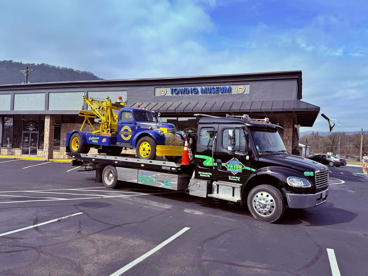 YatesTowing's tweet photo. Doug @YatesTowing was proud to help our friends at the International Towing &amp; Recovery Museum (@ITRHFM) here in Chattanooga, TN once again. It’s always an honor to support the place that preserves the stories, equipment, and legacy of the towing industry. https://t.co/0ffIIR3SAI