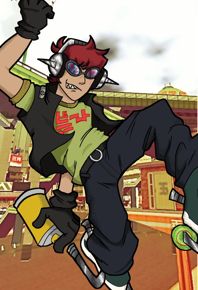 Dav1D_Seb4z's tweet photo. ビート PUNK!!!
#jetsetradio https://t.co/0sSRXwRzw7