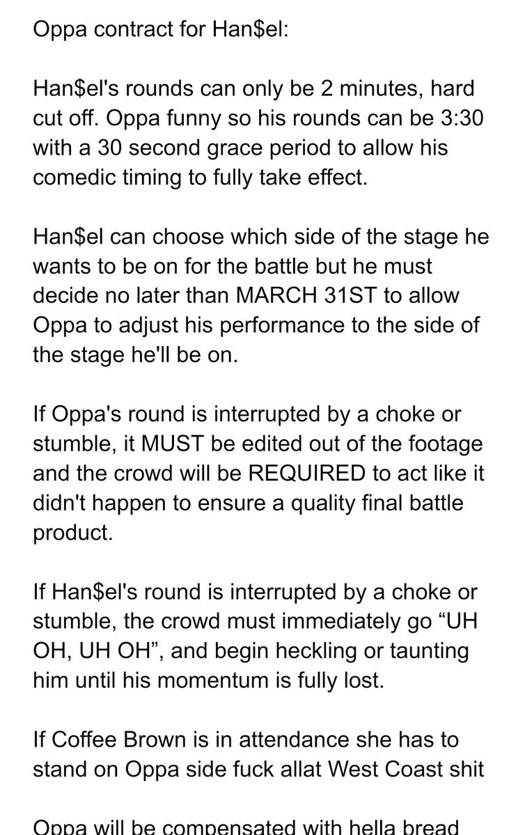 Just so there's NO CONFUSION, this is what my #JustBusiness2 contract says! See y'all April 18th!