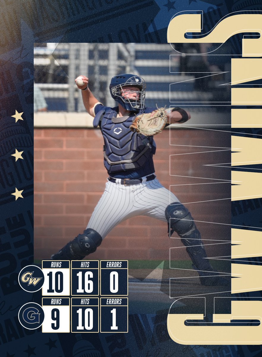 GWBaseball1's tweet photo. Make it 4⃣ wins in a row‼️

#RaiseHigh | #GWWWWRevs https://t.co/RnsEpNDlgg