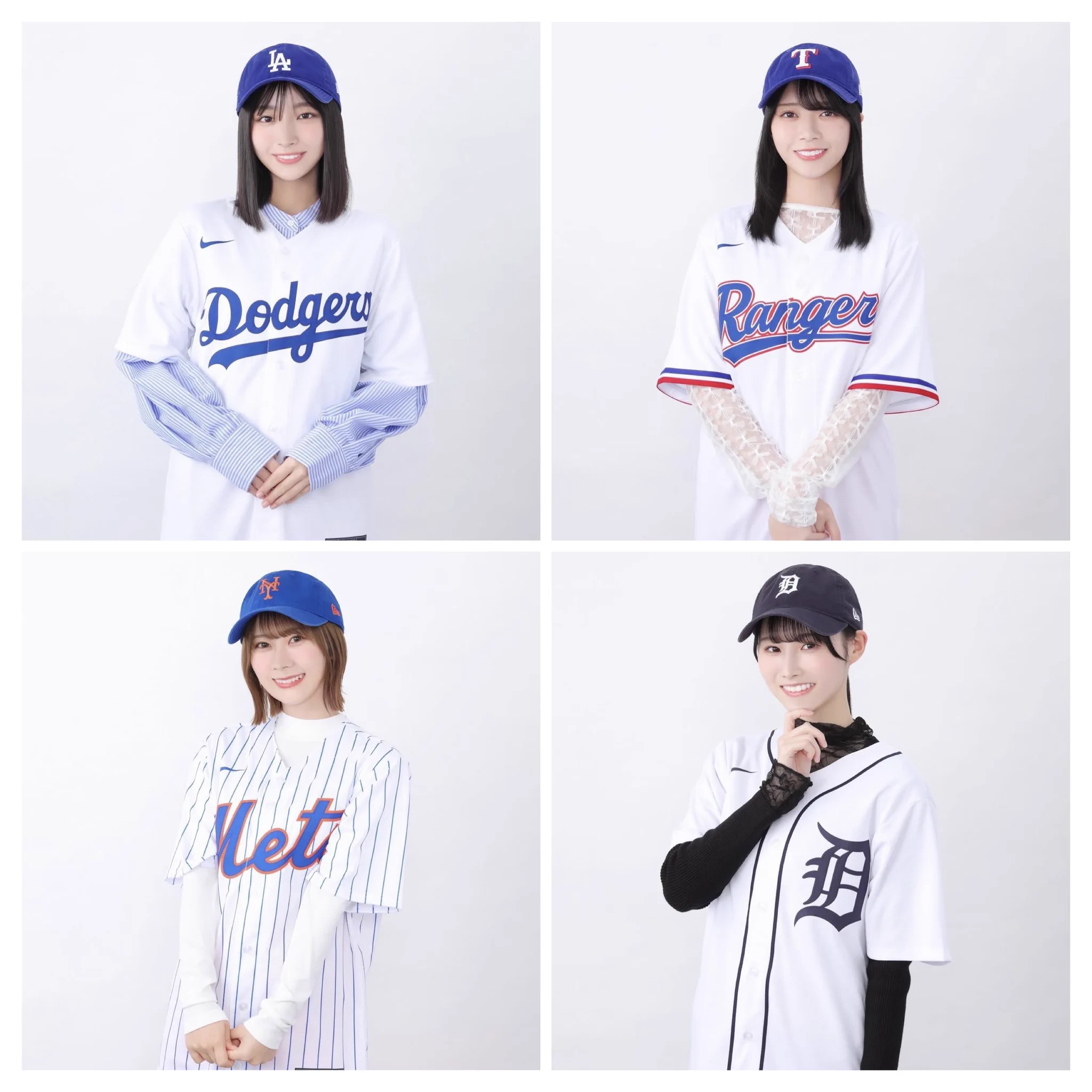 日向坂46がNew Era×MLB11球団コラボキャップ11種発表