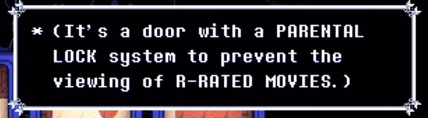 cirb_'s tweet photo. to add to this, regarding the Deltarune Chapter 3 codes,
R-rated Movies = 213 = 兄さん = "Big Brother"
Music Videos = 1225 = possibly "いつ(12)+ニコ(25)", to form the phrase "いつもニコニコ" = "Always smiling"

i don't think anyone has ever pointed these out. https://t.co/DwfUcBcXii