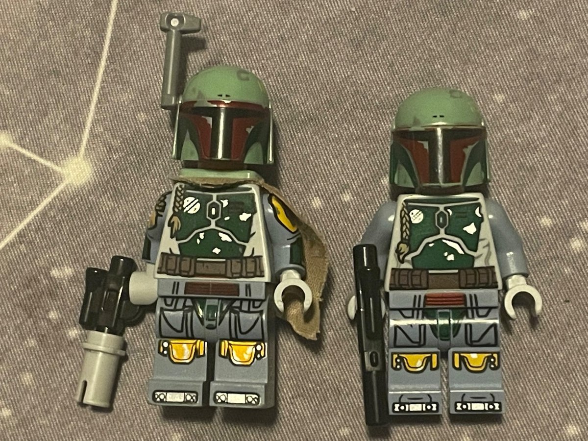 I have two Lego boba Fett’s so I decided to mix up the parts to make a best of both worlds, which also leaves me with a total dripless chud boba fettlet