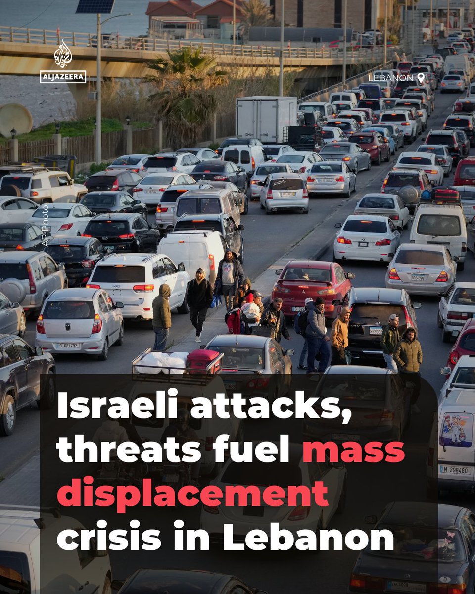 Tens of thousands of residents have fled their homes in Lebanon’s south as Israel issues forced evacuation order for entire area aje.news/wkygkq