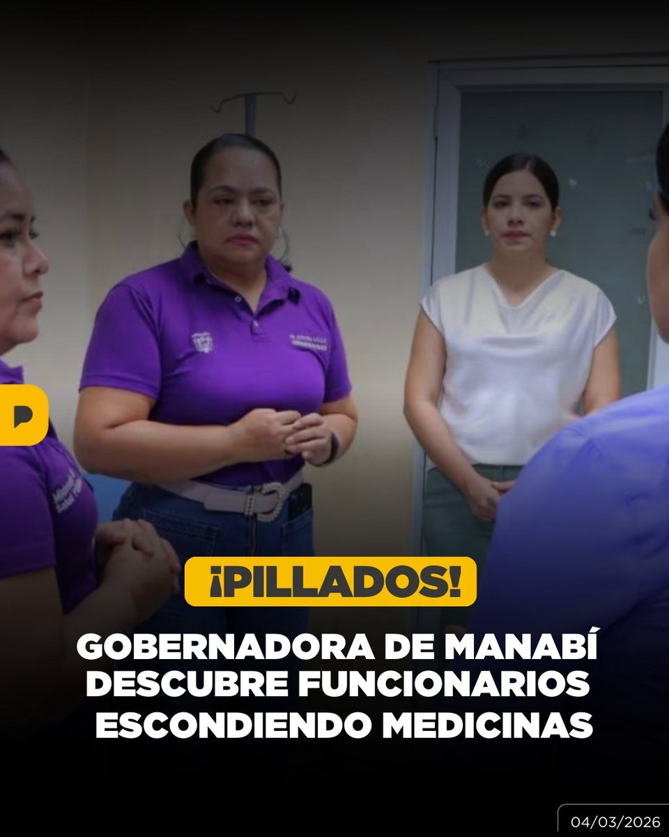 Decían "no hay”, pero sí había.
A solo cinco metros de la ventanilla, cajas de Losartán esperaban en la bodega mientras pacientes hipertensos se iban con las manos vacías.
La gobernadora de Manabí, Aurora Valle, llegó sin avisar, recorrió los centros de salud y encontró lo que