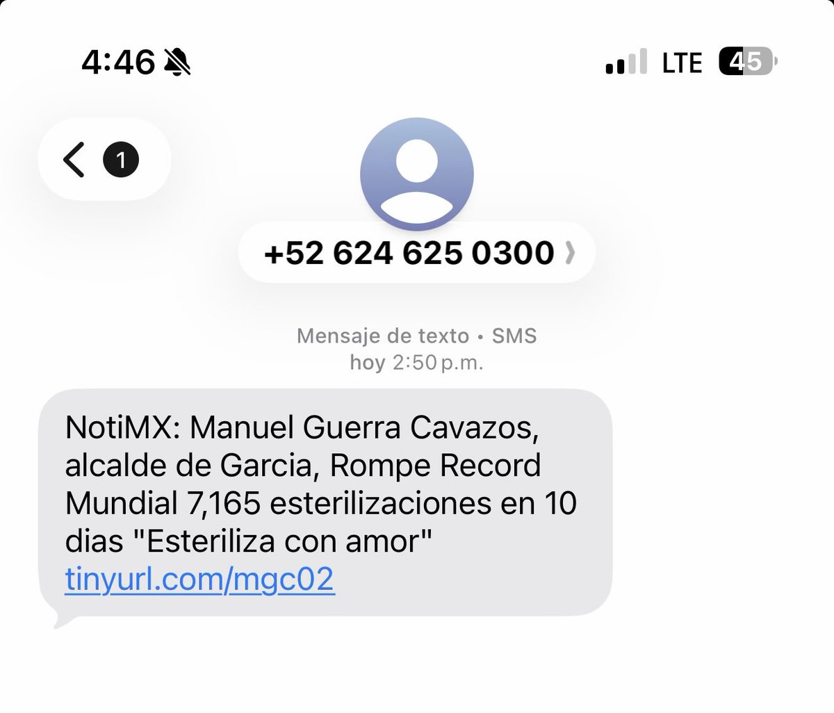 No entiendo por qué <a href="/ABCNoticiasMX/">ABCNoticias.mx</a> me está enviando mensajes de texto si nunca les compartí mi teléfono. Cómo puedo reportarlos por Spam?