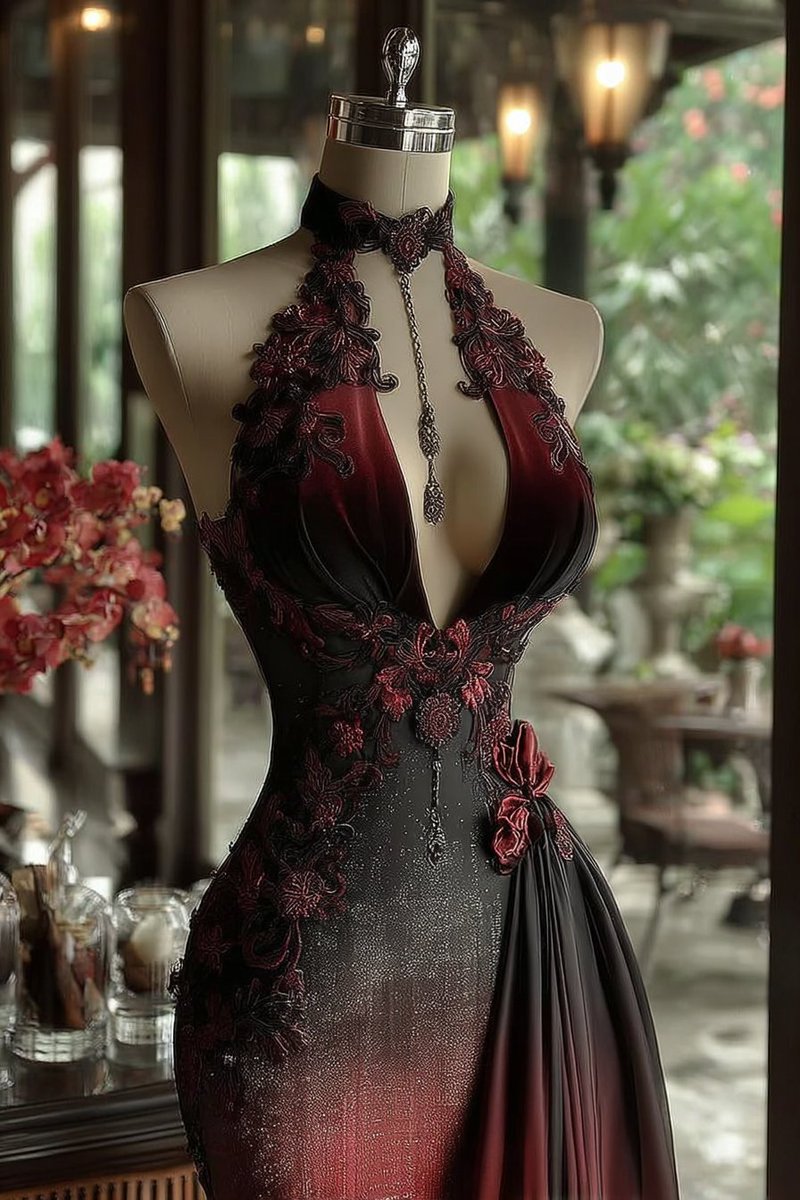 Elegant red dress