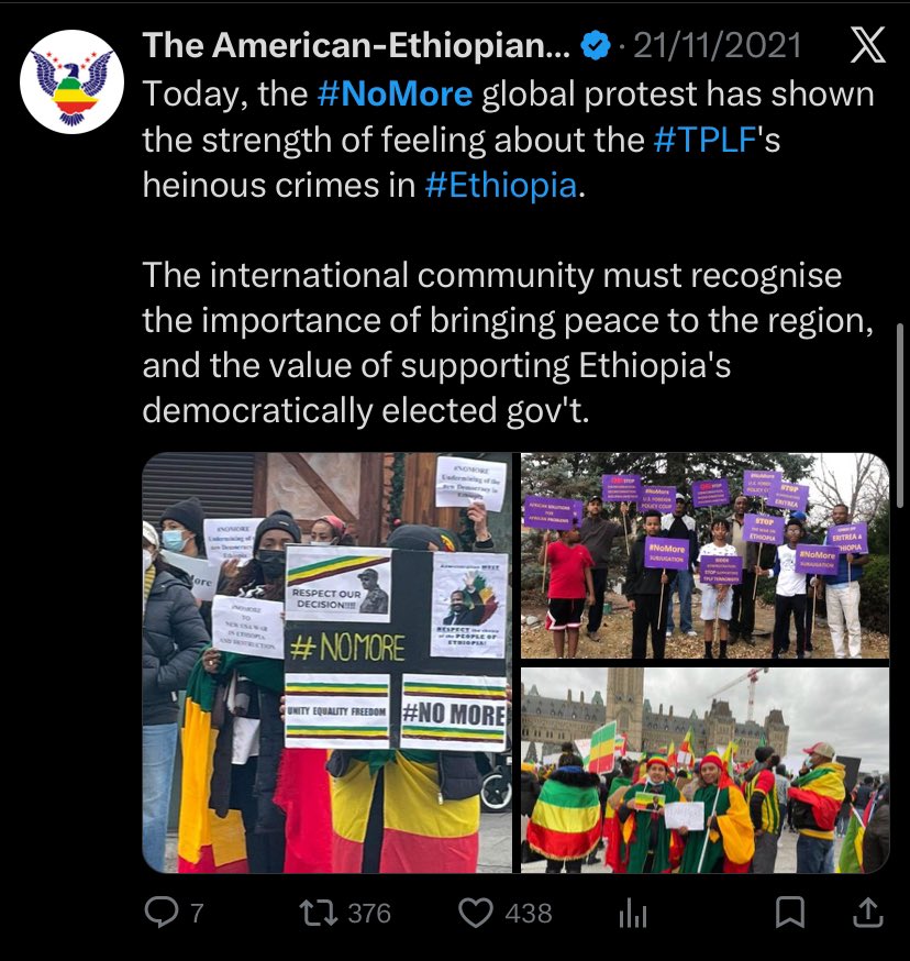 Make injera Not War Fan Page tweet media