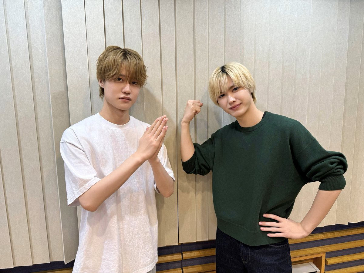 jr_official_X's tweet photo. 【 Radio📻 】

『 #関西ジュニア のMBSヤングタウンNEXT 』 

#大西風雅 と #岡﨑彪太郎 が生放送で
今週も愉快な時間をお届けしました👦🏼🙏🏻👦🏼🪭💨

お聴きいただいた皆さま、ありがとうございました👂🏻🌟

次回の #関ジュヤンネク もお楽しみに➰🌸 https://t.co/XgXk7Xj72R