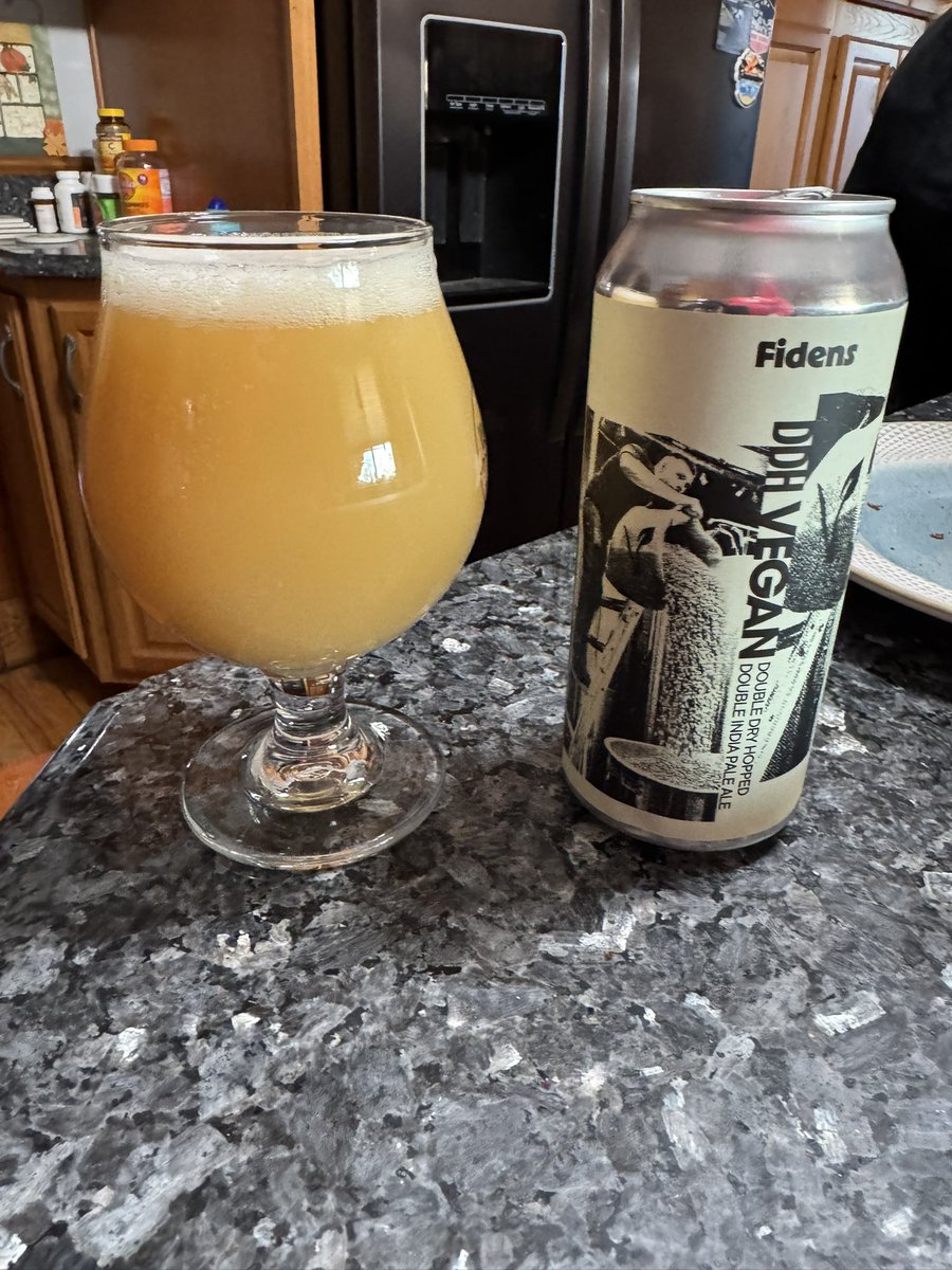 Some Fidens to wash down dinner!!  Amazing beer coming in at 8.5%