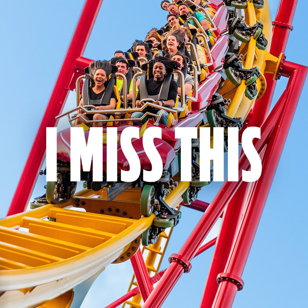 SixFlags's tweet image. It’s tiiiiime ✨🎢 Parks are officially reopening for the season!