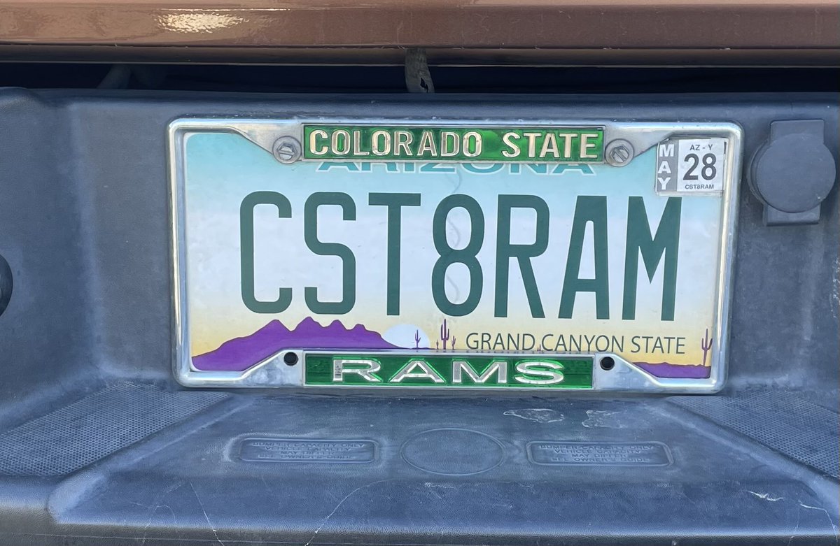 Hello fellow Rammie 😊
Spotted locally in Prescott 
#ProudToBe