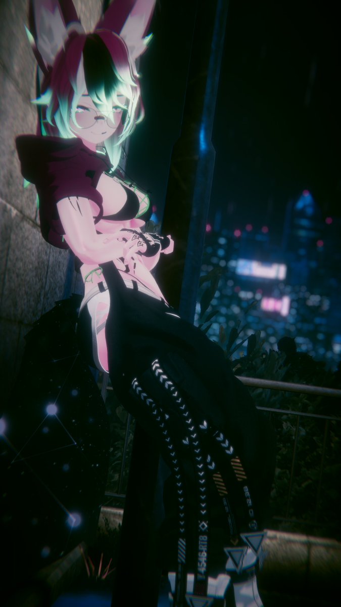 Oh?~ Visiting me all alone this late at night?~
#VRC #VRChat #VRChatPhotography #Rindo