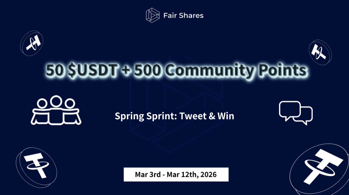 Spring into action! 🌱 I just joined the <a href="/Fair_Shares/">Fair Shares</a> community. They are building the future of RWA and on-chain finance.
Join the revolution with me and prep for future airdrops! 🚀
Join here: t.me/+aTwK3nIxW_RjO…
#FairShares #RWA #OnChainFinance #Airdrop