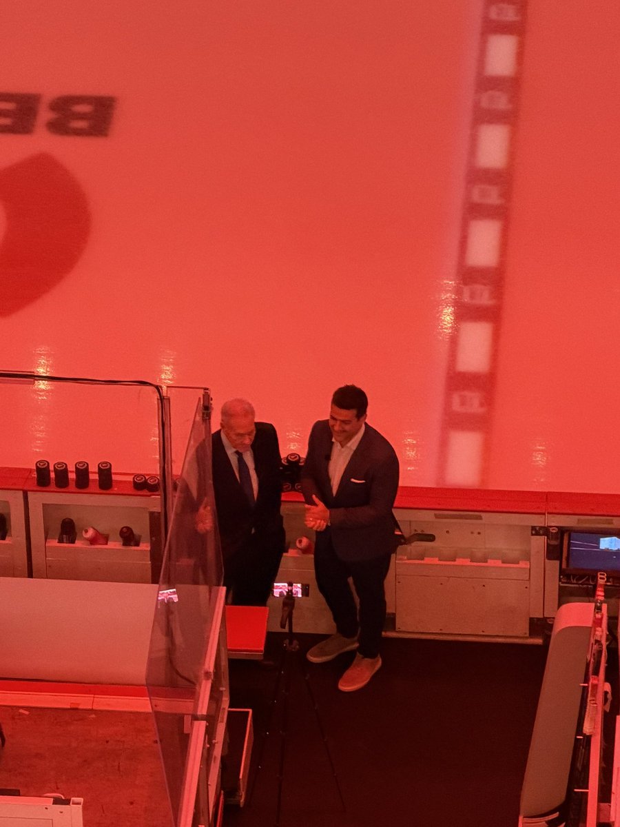 JakeLCE's tweet photo. It is a little after the one year anniversary of @BradGalli breaking the horn at LCA and he is here talking with Mickey Redmond. Hands off the horn today, Brad! #LGRW https://t.co/O0RtJv3RYS