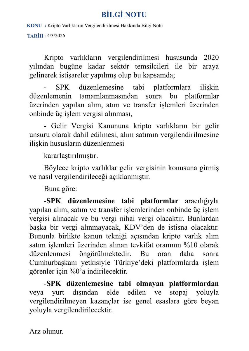 KRİPTODA VERGİYE HAYIR !!!! 
<a href="/omerrcelik/">Ömer Çelik</a> <a href="/DrOmerileri/">Dr. Ömer İleri</a> 
Lütfen bu yanlıştan geri dönün lütfen global borsalardaki varlıklarımız konusunda vergi almayın..
Hindistan bu yolu denedi ülkeden %95 para çıkışı yaşandı