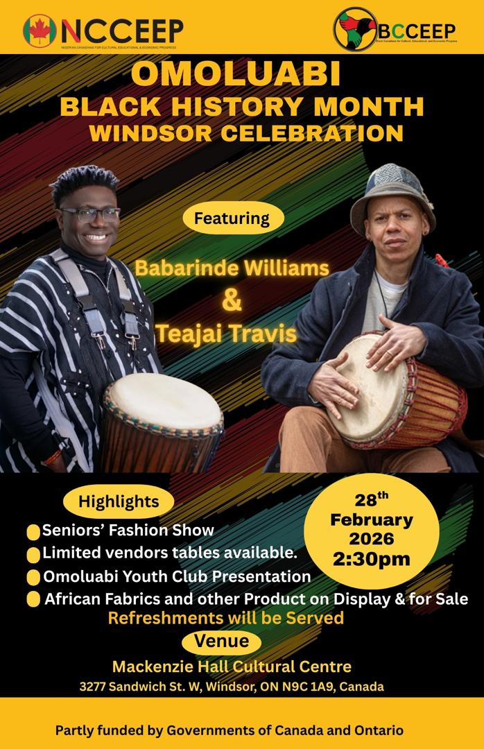 NCCEEP's tweet photo. This event was a huge success; however, our very tight schedules kept us from updating you with live photos. Kindly take a look at some of the photos hereunder, illustrating the colorful 8th Omoluabi Black History Month celebration in Windsor. @NCCEEP works for the community https://t.co/YbLHMrQm0R