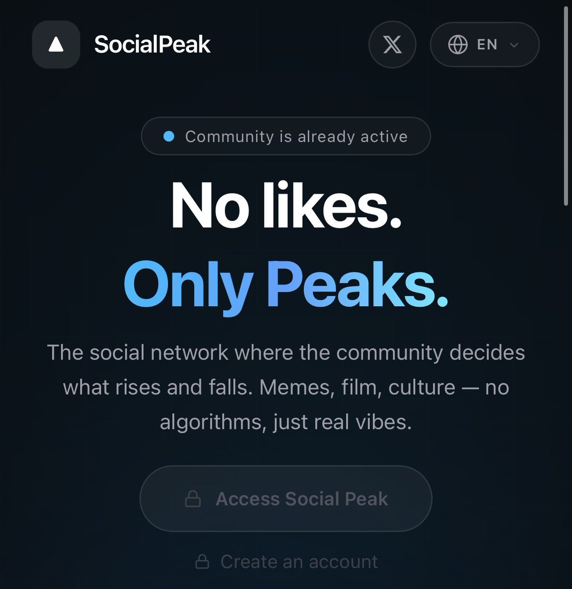SocialPeak tweet media