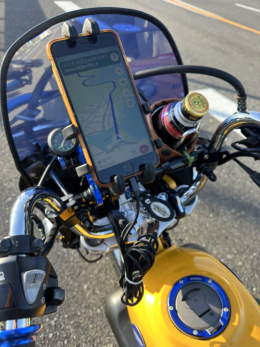 19770420HIRO's tweet photo. ３０㌔くらい走ったら携帯充電が無くなる🤣
充電しながら走るか🤗

#和歌山県 #串本町 
#KAIROS #カイロス
#SpaceOne #スペースワン
#ロケット https://t.co/NDIIvfJUyK