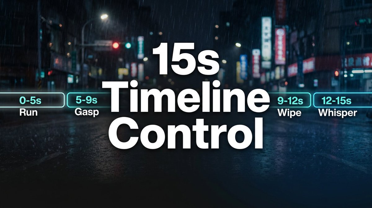 Timeline-Controlled 'Taiwanese Girlfriend in Rain' Video Prompt