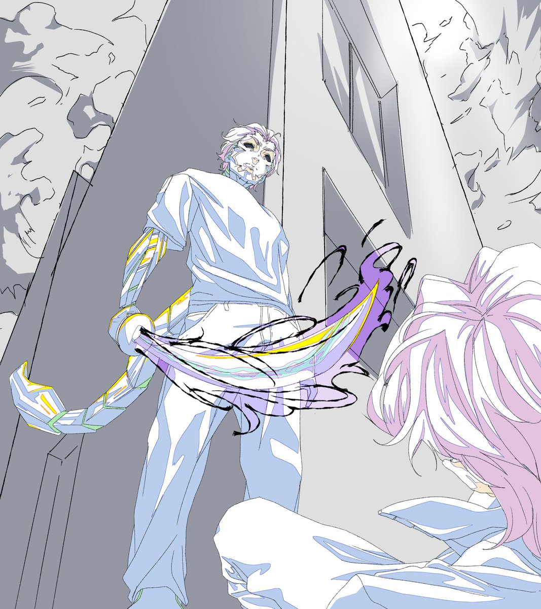 solaramv's tweet photo. Art for my boy @landberry_ ’s Manga/Comic #RoboMonkey. https://t.co/C4Koo5Fvur