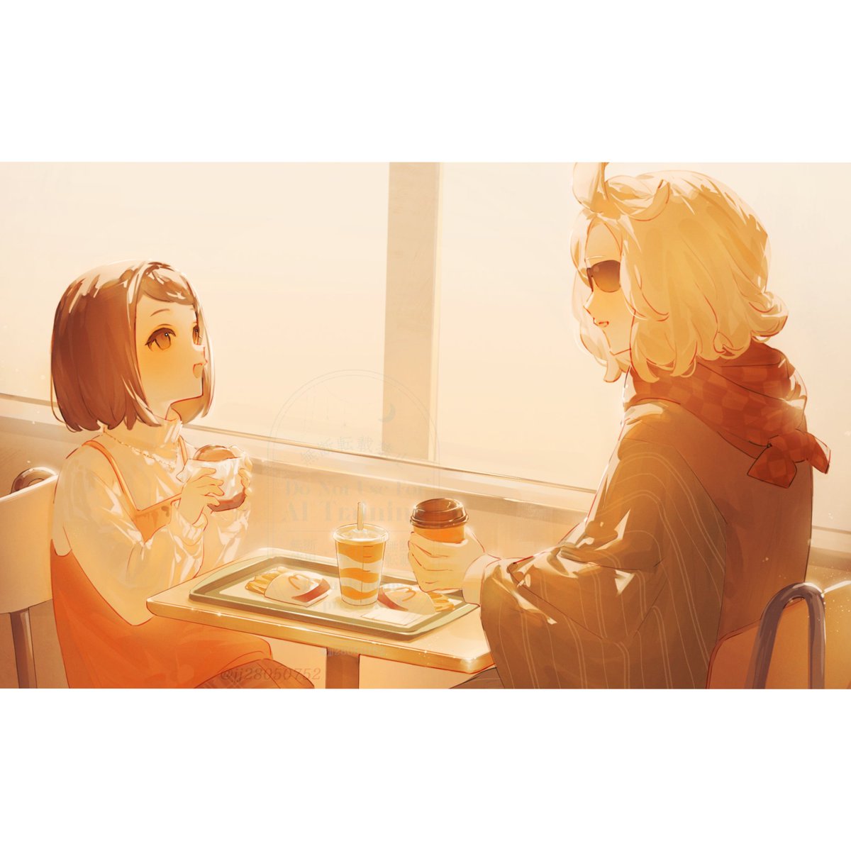 過去絵ですがお祝いを㊗️
1周年おめでとうございます！🎃🍎

#ハロウィンと朝の物語1周年