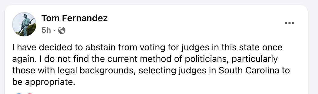 davidpascoesc's tweet image. I've said it before - Tom Fernandez is one of the good guys. I wish every legislator took such principled stands. We would have far less corruption. Let's get judicial reform out of the Senate and onto the Governor's desk!
#JudicialReform #CrushCorruption