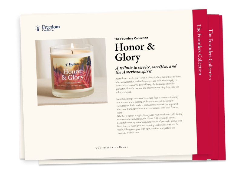 FreedomCandleC's tweet photo. When you join Freedom Candle Co., you’re not just starting a business ... you’re joining a family of patriots.

You’re in business for yourself, but never by yourself. Tag a patriot you’d want to build a business with!

#FreedomCandles #PatriotBusiness #AmericaFirst https://t.co/48a5N6Doa9