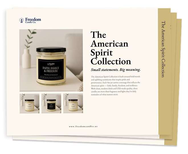 FreedomCandleC's tweet photo. When you join Freedom Candle Co., you’re not just starting a business ... you’re joining a family of patriots.

You’re in business for yourself, but never by yourself. Tag a patriot you’d want to build a business with!

#FreedomCandles #PatriotBusiness #AmericaFirst https://t.co/48a5N6Doa9
