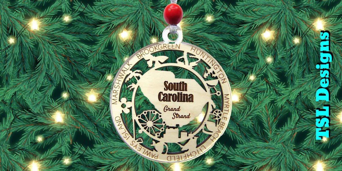 bythebeach1214's tweet photo. South Carolina Grand Strand Christmas Ornament
https://t.co/YG8vjCcRn1
#christmas #ornament #southcarolina #grandstrand #myrtlebeach #marshwalk #brookgreen #brookgreengardens #pawleysisland #litchfieldbeach #huntingtonbeachstatepark #glowforge #etsy #shopsmall https://t.co/Tidd4E4p10