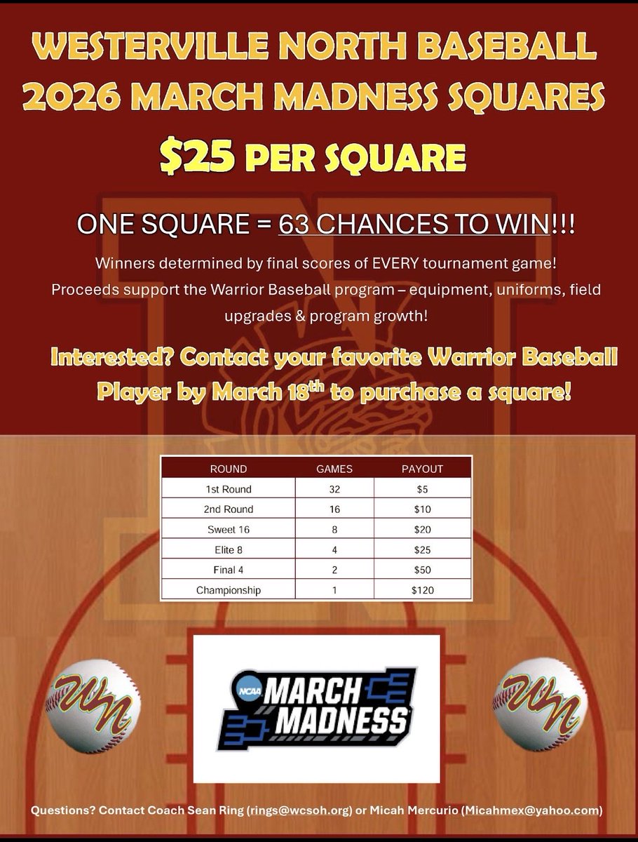 Westerville North BB tweet media