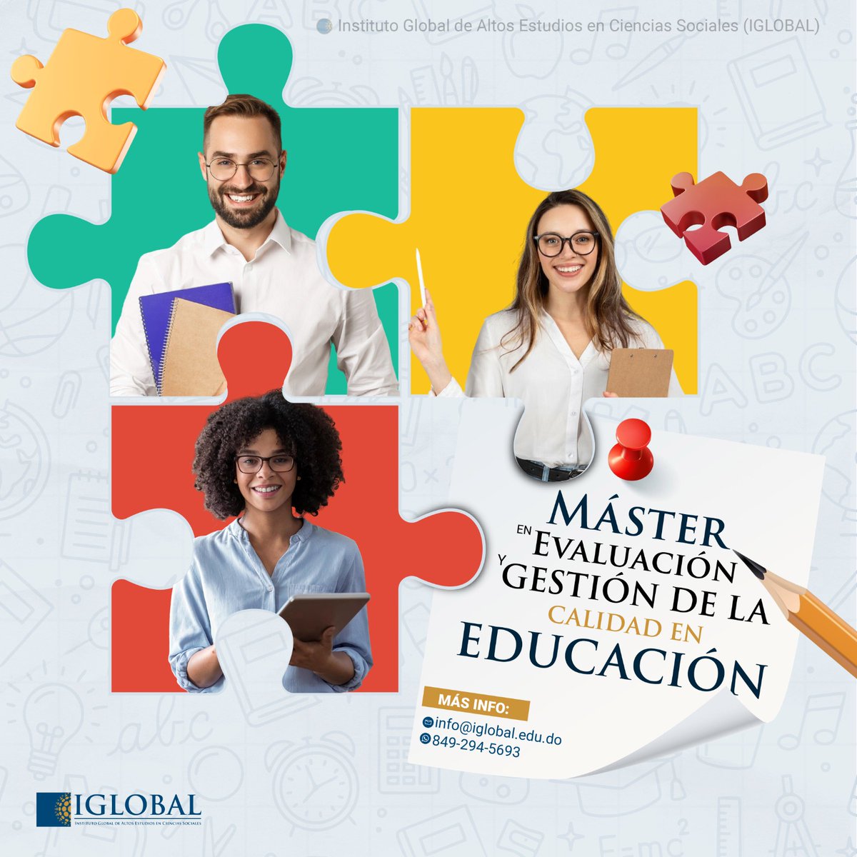 ElNacionalRD's tweet image. #PublicidadEN | Excelencia en gestión educativa⁣
⁣
Fortalece los procesos educativos a través de la mejora continua y la calidad.⁣
⁣
Prepárate para liderar sistemas de evaluación y gestión educativa.⁣
⁣⁣
#GestiónEducativa #Calidad #Sistemas #ElNacionalRD