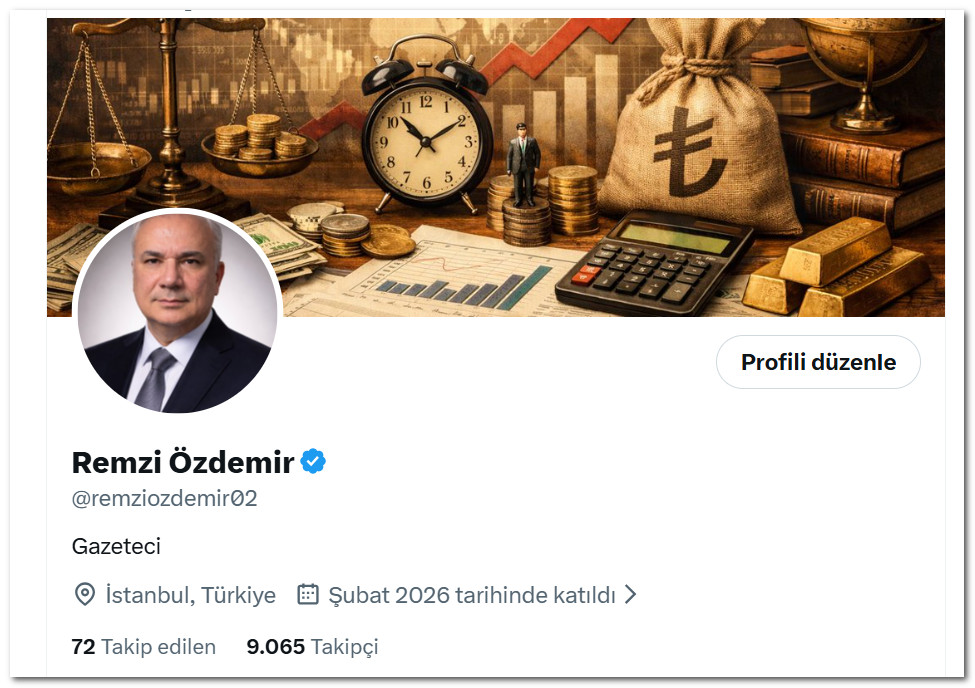 X hesabım bir aracı kurumun talebi üzerine haksız bir şekilde kapatıldı. Hukuki mücadelem sürüyor. Lütfen yeni hesabımı takip ederek bana destek verin!
<a href="/remziozdemir02/">Remzi Özdemir</a>