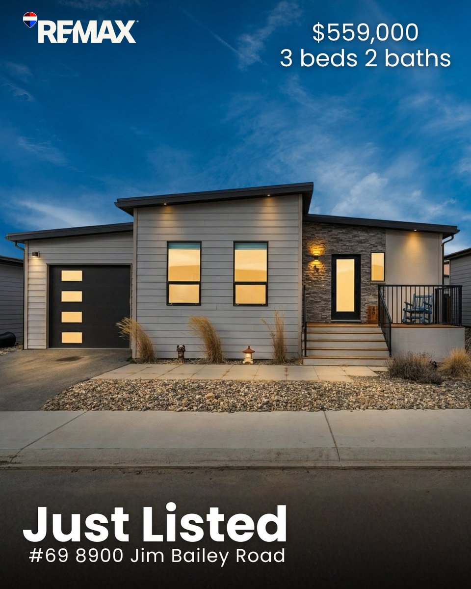 LisaSalt's tweet image. ✨ Brand new feel without the GST or wait time. Move-in ready and designed for easy, low-maintenance living

🏡 Perfect Okanagan lifestyle location just minutes to the Rail Trail, Kalamalka Lake, and Wood Lake

#JustAddSalt #SaltFowler #RemaxVernon #RealEstate #VernonRealtor