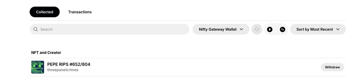 Hey, <a href="/3panelcrimes/">threepanelcrimes.eth (💀🌊🫂)</a> 

Come make an NFT on <a href="/BellsChain/">Bellscoin Blockchain 🔔</a> the Blockchain made by Billy Markus and forked to make Dogecoin 8 days later. its at $5 million marketcap. I still have your Pepe Rips NFT on ETH from Nifty.