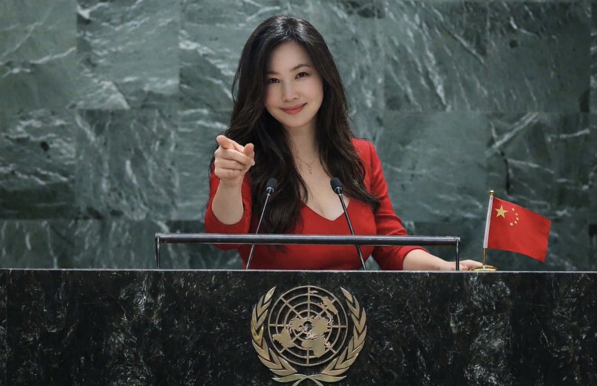D162Michele's tweet photo. Apparently, any old b1tch can address the UN now. So here I am, doing my part! 😜🇺🇳 https://t.co/L3qdpGMJaW