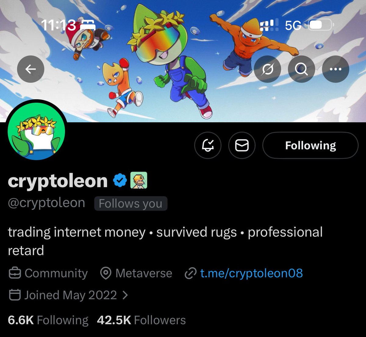 Bigmykeb's tweet photo. Guess who we have here @cryptoleon do give him a follow. https://t.co/t2UuOtsELk