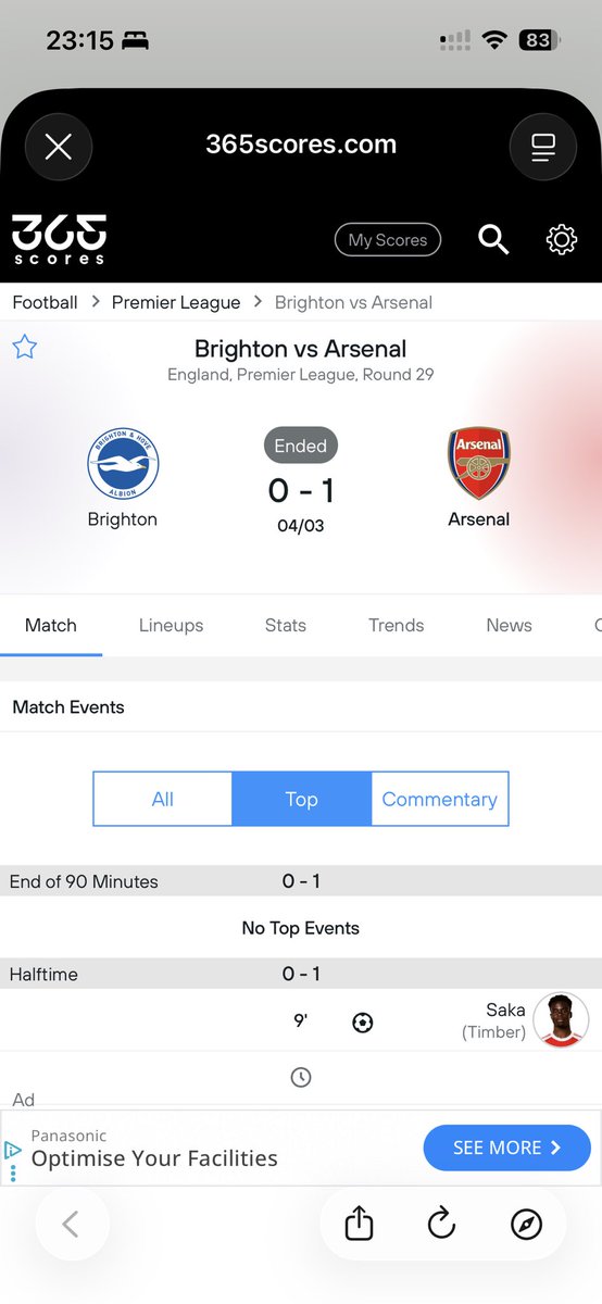SimonRusbridge's tweet image. From 365 scores. The ball was in play 53 mins 22 seconds. #bhafc