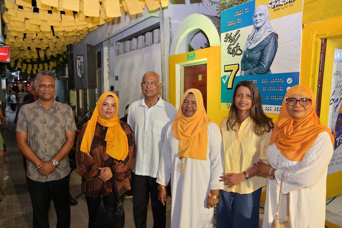 ރައީސް <a href="/ibusolih/">Ibrahim Mohamed Solih</a> ބައިވެެރިވެވަޑައިގަންނަވާ ހެންވޭރު އުތުރު ދާއިރާގެ ކައުންސިލް ކެންޑިޑޭޓު <a href="/fathimath_lai/">fathimath Lai</a>  ކެމްޕެއިން ޖަގަހަ ހުޅުއްވައިދެއްވުން. #VoteMDP