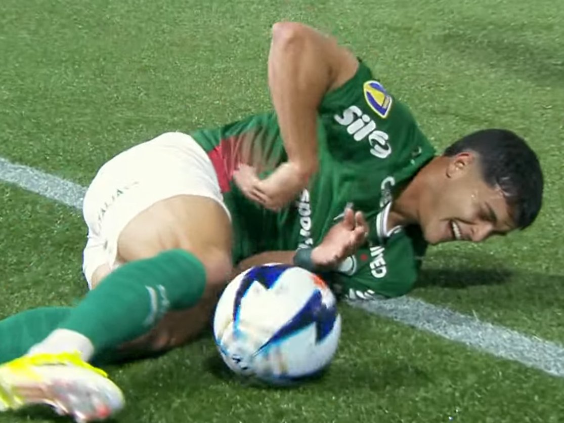 Lance normal de jogo, bola na mão de jogador do Palmeiras não é nada.

ALVARINHO HERÓI NACIONAL! 

Palmeiras x Novorizontino