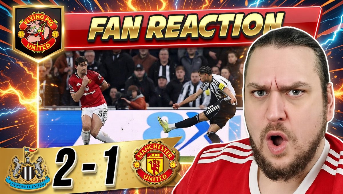 NEWCASTLE 2-1 MAN UTD REACTION HERE youtu.be/5U1YKN8WYAs?si… via <a href="/YouTube/">YouTube</a>

RANT Bottlers! Carrick Honeymoon OVER! Newcastle 2-1 Manchester United Fan Reaction 

#newcastle #vs #manutd #premierleague #rant #fanreaction