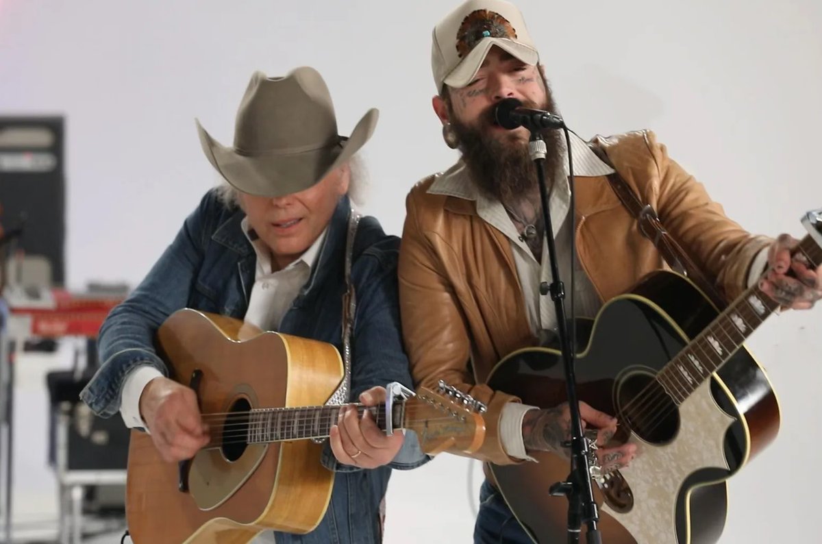 DwightYoakam's tweet photo. Re-airing tonight! Don’t miss part 2 of @PostMalone on Greater Bakersfield. Tune into Dwight Yoakam and the Bakersfield Beat on @SIRIUSXM radio (ch. 349) today at 8pm PT / 11pm ET.   

- D Team  

#dwightyoakam #postmalone #greaterbakersfield https://t.co/B3wZZfadq5