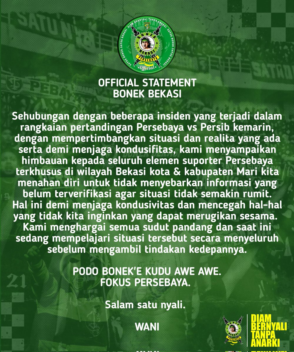 Mari kita saling menjaga. 
Rangkul yang masih ada, biarkan yang sudah kecewa. 
#podobonekekuduaweawe